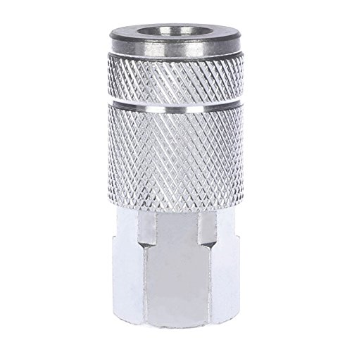 WYNNsky Automotive Air Coupler Set, 1/4 Inch Body Size, 1/4 Inch NPT Female Threads Size, Steel Air Compressor Hose Fittings
