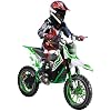 36V 500w Electric Dirt Bike for Teens Ages 8-14, Off-Road Mini Motorcycle with 10-Inch Rubber Tires, Hydraulic Disc Brakes, Faux Leather Seat, 25km/H Top Speed, Chain Drive Green