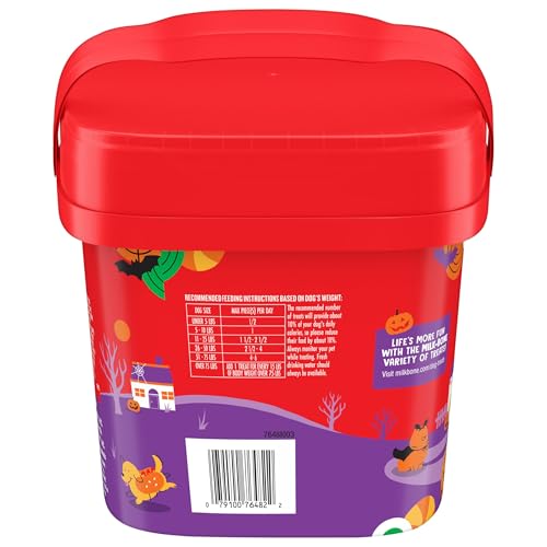 Image of Milk-Bone Spooky Biscuits, Halloween Dog Treats, 24 Oz. Pail