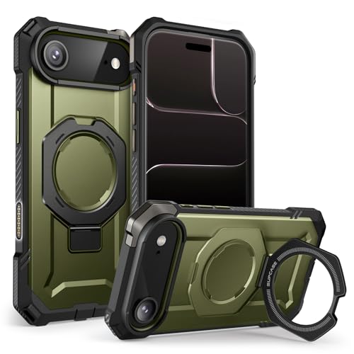 Image of SUPCASE for iPhone Air Case with Stand & Camera Control Button, Green