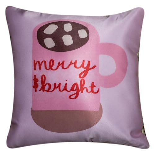 Image of Decorative Satin Sofa Cushion Covers Set of 5, 16 x 16 Inches, Multicolor Floral Printed Pillow Covers for Living Room, Bedroom, Couch & Sofa, Soft Glossy Fabric, Zipper Closure