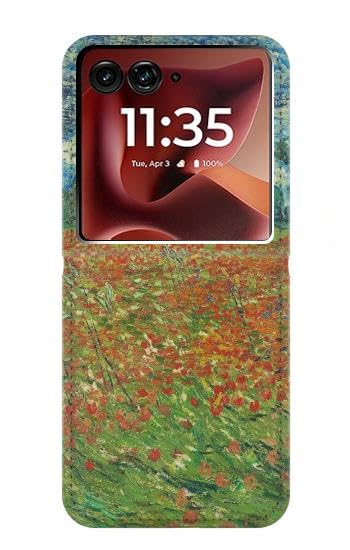 Housse cuir Motorola Razr 70 Ultra Van Gogh Coque à clapet pour Razr 50 Ultra