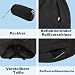 Outdoor Ventures Damen Regenhose Wasserdicht Atmungsaktiv Gefüttert Überziehhose - Winddicht Packbar Hose Leichte Softshellhose zum Wandern Fahrrad Schwarz 40