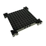 5 x Lego System Bau Platte schwarz 12 x 12 Burg Turm Grund 30645