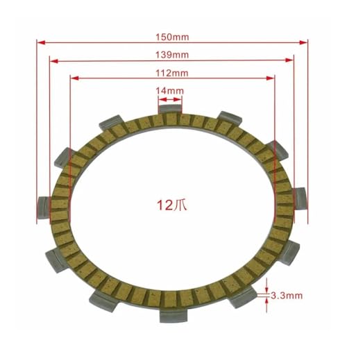 Disques d'embrayage moto CRF1000 ajustement précis pour CRF1000A 2017 - 2