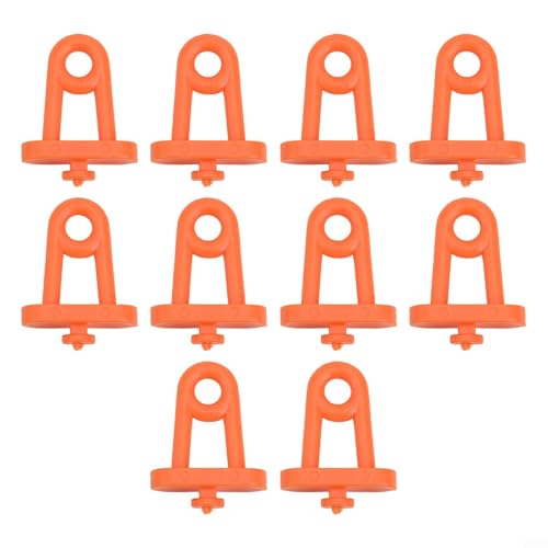 10 ganchos para quadro de pegboard laranja ABS cabides de ferramentas de plástico para organização de garagem, montagem na parede, sistema de rack de armazenamento, placa de furo de 1/10.2 cm (C)