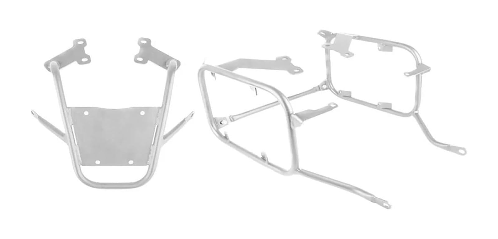 Motorra Gepäckträger hinten Für CB400X 2019–2022 Für CB500X 2019–2023 Topcase Satteltasche Gepäckbox Montagehalterung Gepäckträger(Silver One Set)