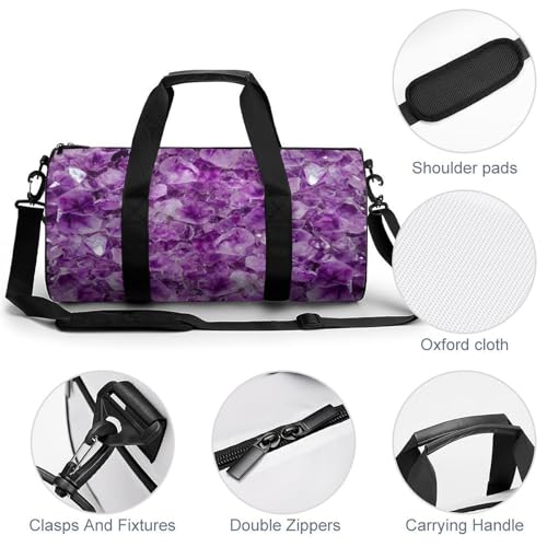 Sac week-end fleur violette compact pour éviter les suppléments bagages - 5