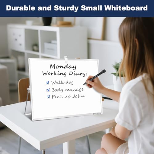 Image of TSJ OFFICE Small White Board - 18 X 14 Inches Silver Framed Dry Erase Board