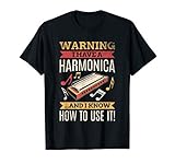 Harmonica Vintage Retro Funny Harmonica Player Gift T-Shirt
