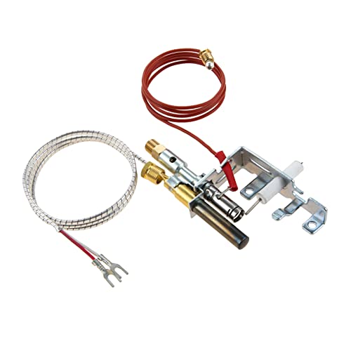 Hicello R3623 LP Propane Gas Fireplace Pilot Assembly with Thermocouple and Thermopile Compatible with Empire Fireplaces and Stoves Models CIVF-25, VFH-33M, VFYR-16, VFHD-32R, VFCR-25