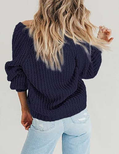 Image of Zeagoo Women's 2026 Fall Chunky Knit Cardigans Long Sleeve Sweaters