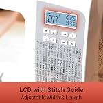 Poolin EOC02 Computerized Sewing Machine with 200 Stitches, 7 Feet, LCD Display, Wide Table, for Beginners