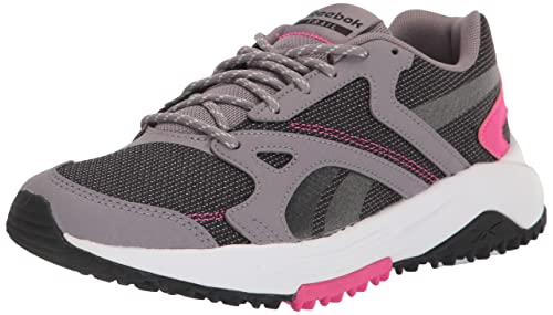 Reebok women's Lavante Terrain, gravity Grey/Black/Proud Pink, 6 M US
