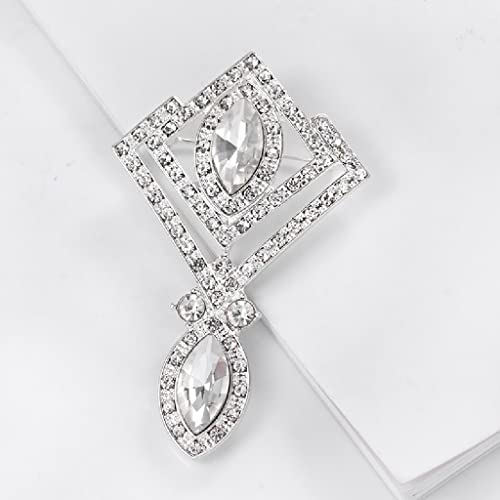 Broche pendentif en cristal accessoire décoratif idéal pour vos vêtements de fête