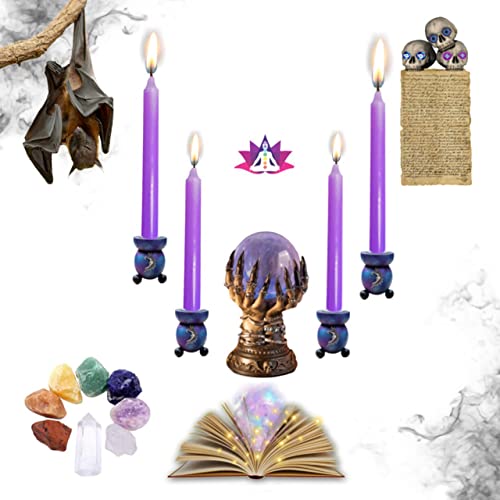 Velas Esotéricas Lila Neutraliza Malas Energías La Mala Suerte Velas Con Ritual De Oración DE Ritual De Magia Blanca Vela Espiritual