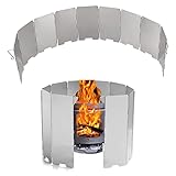 Liseng 9 placas plegables, para exterior, camping, cocina de , parabrisas, parabrisas