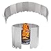Liseng 9 Platten Faltbare Outdoor Camping Kochen Herd Gasherd Windschutzscheiben Windschutzscheibe
