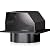 Hon&Guan 6 Inch Roof Vent Cap?Upgraded Airflow Roof Vents for Houses Watertight Galvanized Steel Roof Exhaust Vent for Ventilation System-with Damper