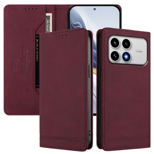 �X�}�z�P�[�X �Ή��@�� for Xiaomi Poco F8 Pro 5G,�Ή��@�� for Redmi K90 5G �yRFID�Ւf�@�\�z�y�J�[�h�z���_�[�t���}�O�l�b�g�J���t���b�v�X�^���h�z�P�[�X Red