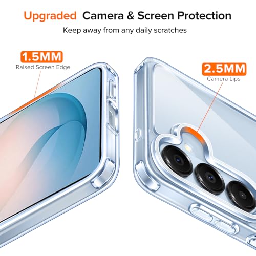 Image of ivoler 3-in-1 Case for Samsung Galaxy S26 5G 6.3 inch, Blue