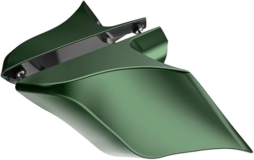 Miniatura 519 de Advanblack Barracuda - Cubiertas laterales estiradas plateadas (brillantes), paneles extendidos para Harley Touring Street Glide Road Glide Electra