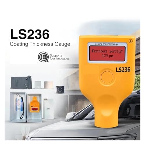 LS236 Medidor de Espesor de Recubrimiento para Pintura Resistente a Baja Temperatura para Carrocería de Automóvil y Partes Mecánicas miniatura 2