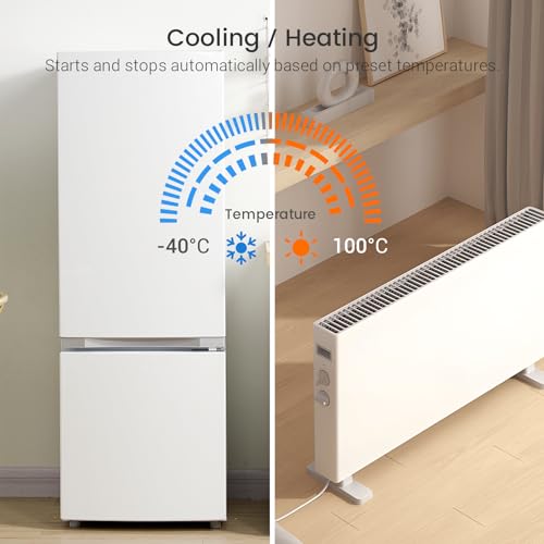 Image of INKBIRD Plug-in Timer Thermostat C216T Temperature Controller Heating and Cooling Programmable with Timing Control High /Low-Temperature Alarm Refrigeration Delay Memory Function (UK-Plug)
