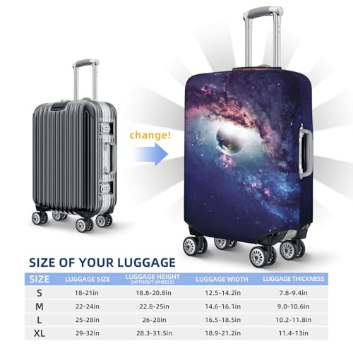 Planets Stars And Galaxies Travel Luggage Covers - Elasticity Suitcase Covers Protector for Luggage 18-32 Inch2