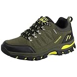 Chaussures de trekking homme imperméables offre un excellent soutien de la voûte plantaire pour le contour naturel du pied grâce à des semelles intérieures amovibles en mousse à mémoire de forme. La semelle intermédiaire en EVA amortissant les chocs offre en outre le soutien nécessaire pour les aventures sans fin qui t'attendent.