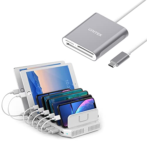 [Bundle] Unitek Multi Charging Station and USB C SD Card Reader