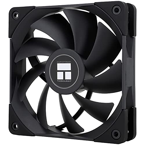 Thermalright 120mm Slim Fan, 15mm Thick, PWM Control, 1800RPM, High Performance, 4-Pin, Desktop, Laptop, Radiator Compatible