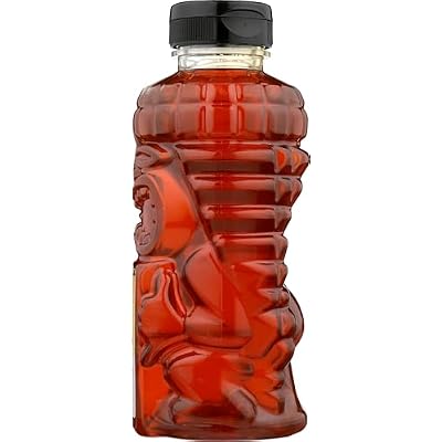 HAWAIIAN RAINBOW BEES Raw Macadamia Nut Honey Tiki Bottle, 24 OZ