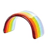 Art & Artifact Rainbow Glass Statue - Rainbow Bridge Art Glass Sculpture, 2 1/2 Inches X 1 1/2 Inches