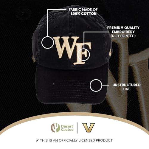 Gorra bordada ajustable Wake Forest University miniatura 4