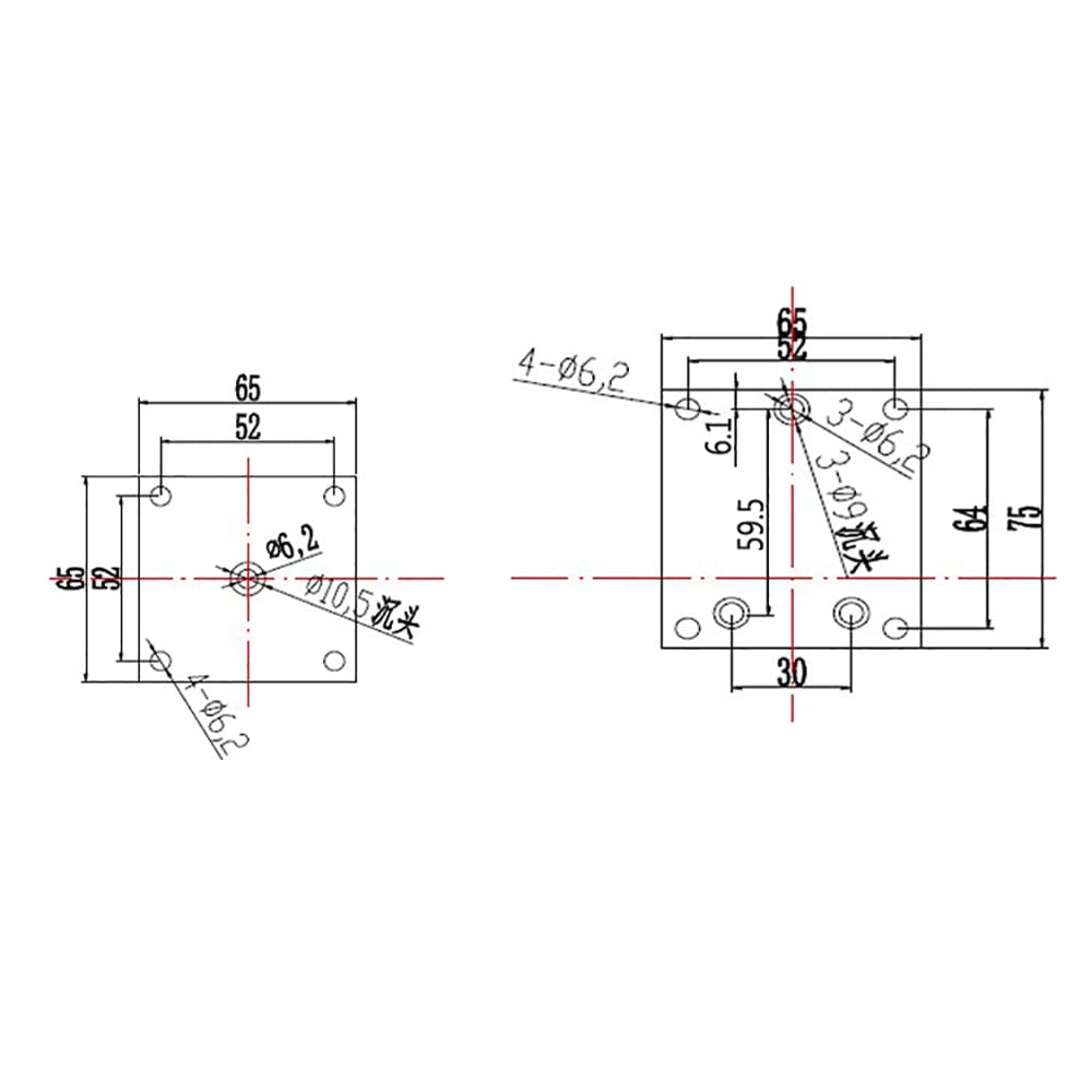 Actionneur électrique, Micro Moteur à Tige Push-pull, Colonne Télescopique de Levage, Moteur à Courant Continu à Aimant Permanent Brossé, Avec Plate-forme 65x65mm, Course 300mm(24V 80MM/S)