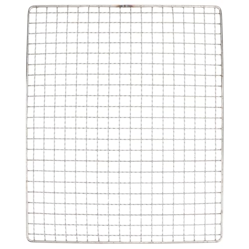 HEMOTON Bbq Grill Mesh Wire Rack 12.6X10.2 Inch Square Grill Rack Replacement for Gas Charcoal Pellet Smokers Outdoor Barbecue Accessories