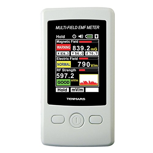 Gauss 3-axis magnetic electric rf field strenght digital electrom…