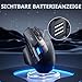 inphic A9 Explorer Bluetooth Maus, Dual-Mode Bluetooth 5.0/2.4G Maus kabellos Aufladbar, 2400 DPI, RGB-Atmungslicht, sichtbare Akku-Anzeige, Funkmaus für Laptop/PC/Computer