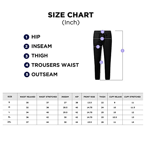 Q-Active Men's Fleece Tapered Jogger - Comfortable And Stylish Sweatpants For Everyday Wear With 3 Pocket(1 Side Zipper) Black #TOP6