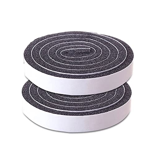 2 Rolls Foam Seal Tape 0.59 in Wide X 0.39 in Thick Foam Strip Adhesive Rubber Door Weather Stripping Rubber Window Seal Strip Self-adhisive