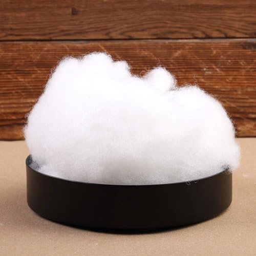 Image of LOKUNN Pillow, 300g /10.6oz Polyester Fiber Fill, Soft Fluffy Stuffing for Stuffed Animals /DIY Crafts, High Resilience, Round, White, 10.6 Ounce (Pack of 1)