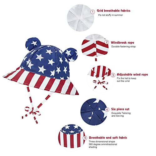 Zando Baby Sun Hat UPF 50+ Toddler Sun Protection Bucket Hats for Boys Girls Infant Wide Brim Beach Hat Baby Bucket Hat 0-4T4