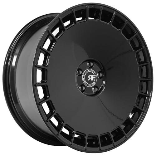 Road Force RF30 - Staggered 22 Inch Wheels (Set of 4 Rims) - Gloss Black Finish - Fits Most Sedans, Coupes, and SUVs - Concave Wheels