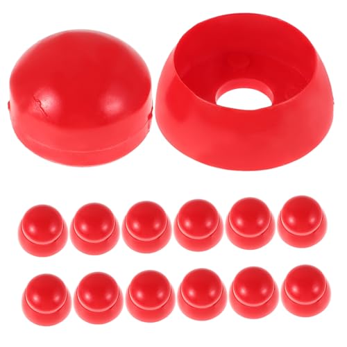 Hohopeti 50 Stück Sicherheits Schraubenkappen aus Robustem Kunststoff Uv Beständige Bolzenschutzkappen für Spielplatzgeräte Schutzkappen für Schrauben und Muttern Einfache Montage für