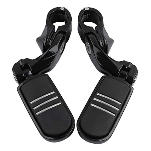 TCMT 32mm 1 1/4" Highway Engine Guard Bar Highway Footpegs Mount Kit Fits For Harley Touring Road King Street Glide Road Glide Electra Glide Softail Sportster Dyna with 1.25" Engine Guards Cover