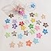 Drnytunk Star Hair Accessories - 50Pcs Colorful Metal Non-Slip Snap Hair Clips and Barrettes for Girls and Women