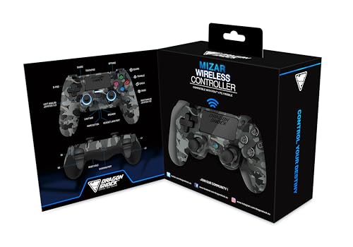 DragonShock Mizar Wireless Bluetooth Controller for PS4, PC and Mobile, Grey Camo - Image 4