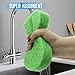 3PCS Car Wash Sponge, Heavy Duty Car Sponges for Washing, Car Accessories Large Sponges for Cleaning, Automotive Cleaning Supplies, Eco Friendly Sponge (7.68 x 3.74 x 1.38 Inch), Green
