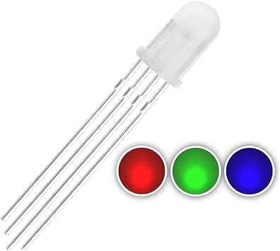 SANEC RGB Led 5mm Şeffaf Anot 4 Bacaklı Arduino Raspberry